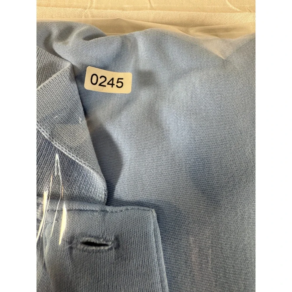 Polo Ralph Lauren Mens Large Blue Short Sleeve Pique Polo Shirt Yellow Pony